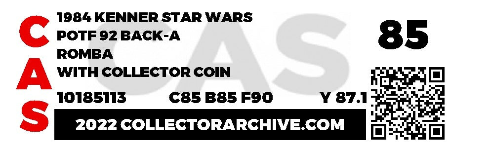 Star Wars 92 Back Carded Action Figure - Romba