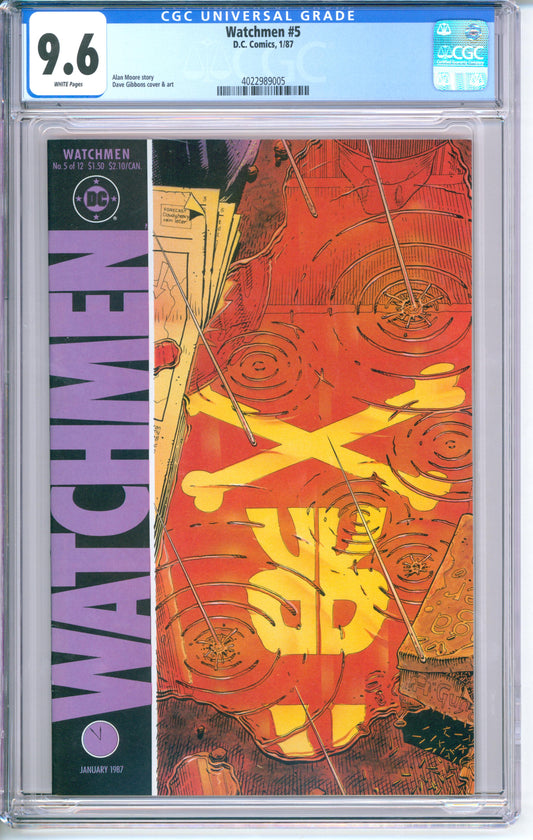 Watchmen #5 CGC 9.6 Alan Moore DC Comics