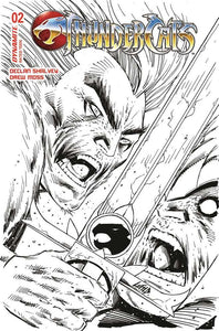 Thundercats #2 Cover Zb 10 Copy Foc Variant Edition Rob Liefeld Black & White