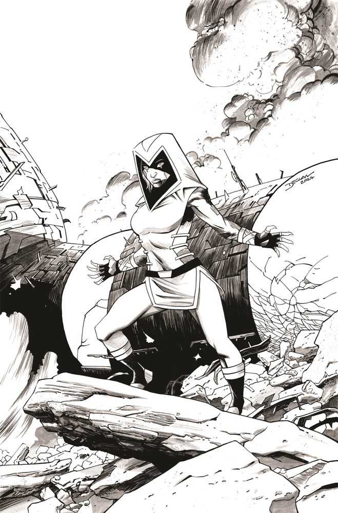 Thundercats #2 Cover Ze 11 Copy Foc Variant Edition Shalvey Calica Black & White Vi