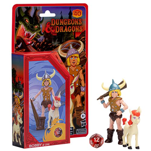 Dungeons & Dragons Cartoon Series Bobby and Uni 6-Inch Action Figures