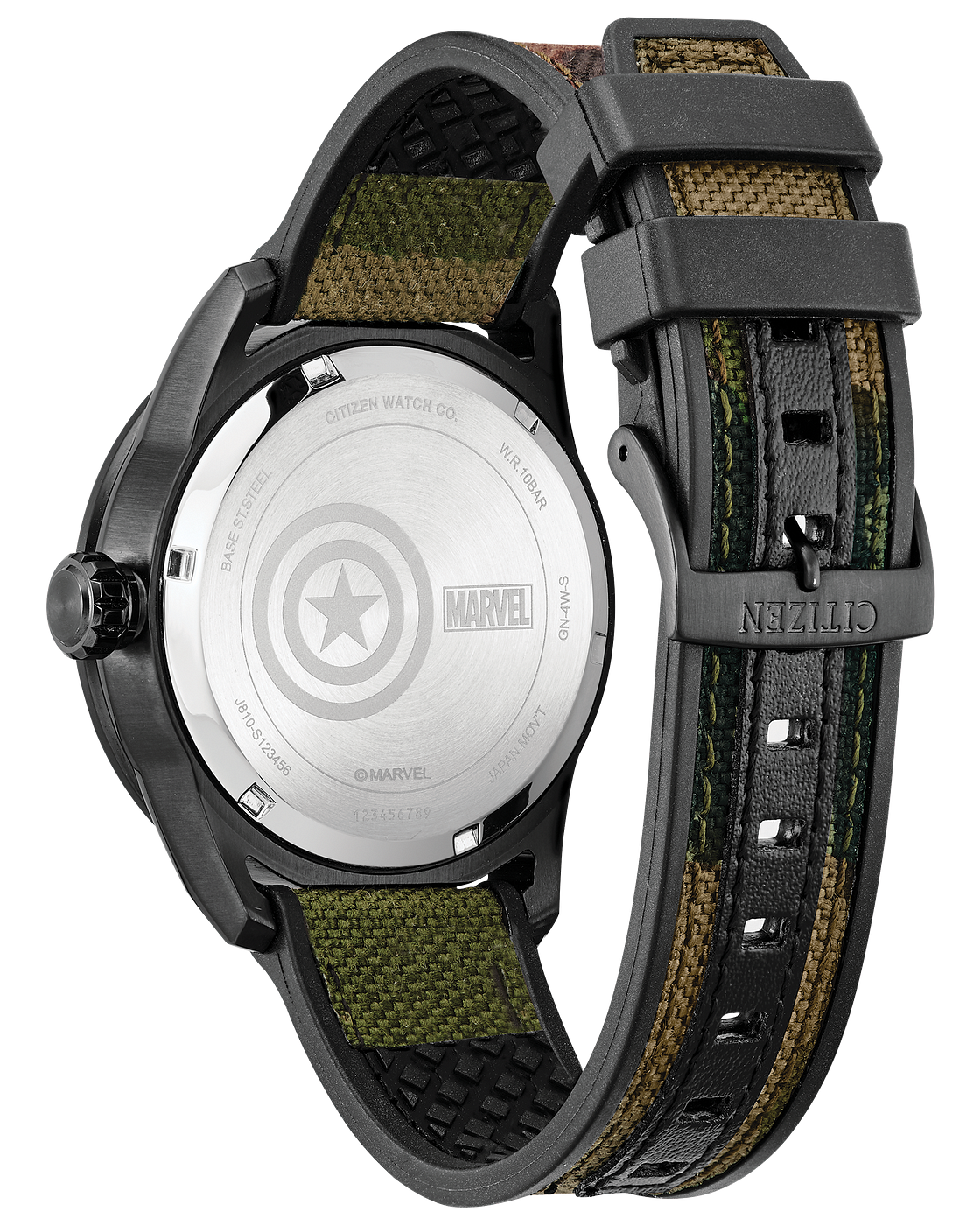 Marvel Captain America Eco-Drive Black Men’s Watch