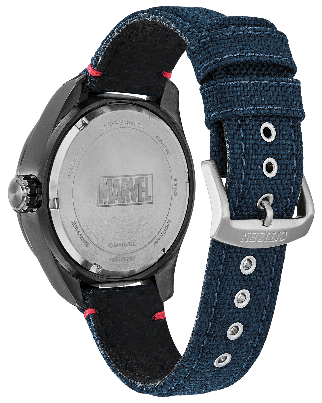 Marvel Heroes Eco-Drive Blue Dial Stainless Steel Men’s Watch