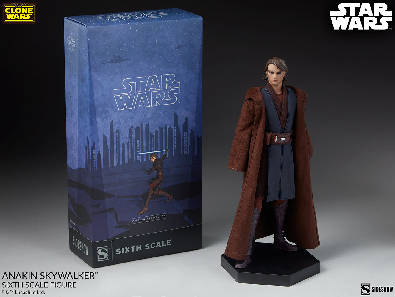 Star Wars Clone Wars Anakin Skywalker Sixth Scale Figure