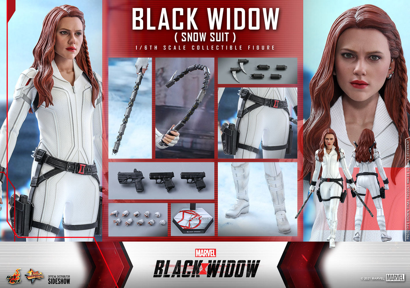 Black Widow Snow Suit Sixth Scale Figure MMS601