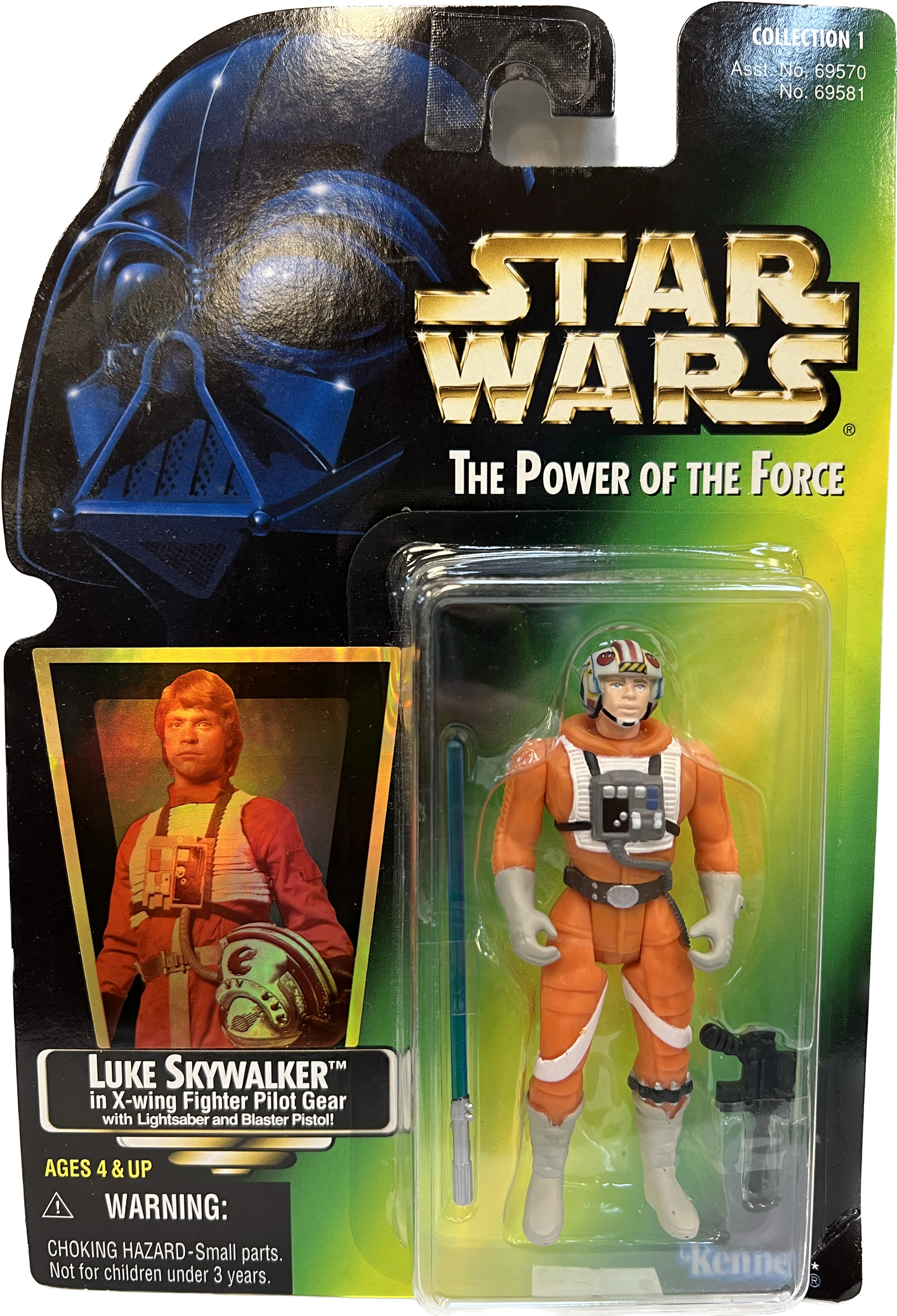 Star Wars Power of the Force Luke Skywalker in X-Wing Fighter Pilot Gear