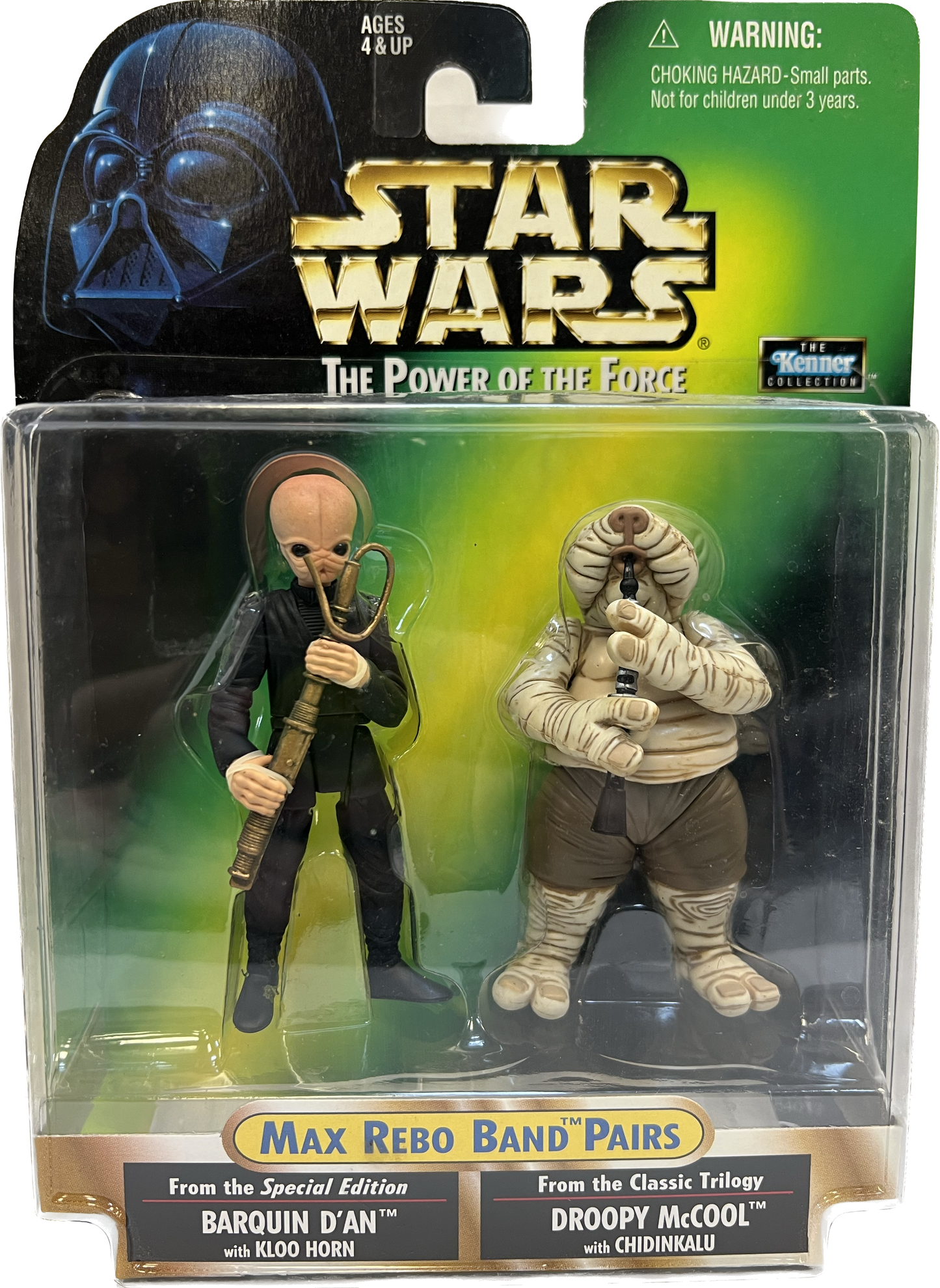 Star Wars Power of the Force Max Rebo Band Pairs Barquin D'An & Droopy McCool