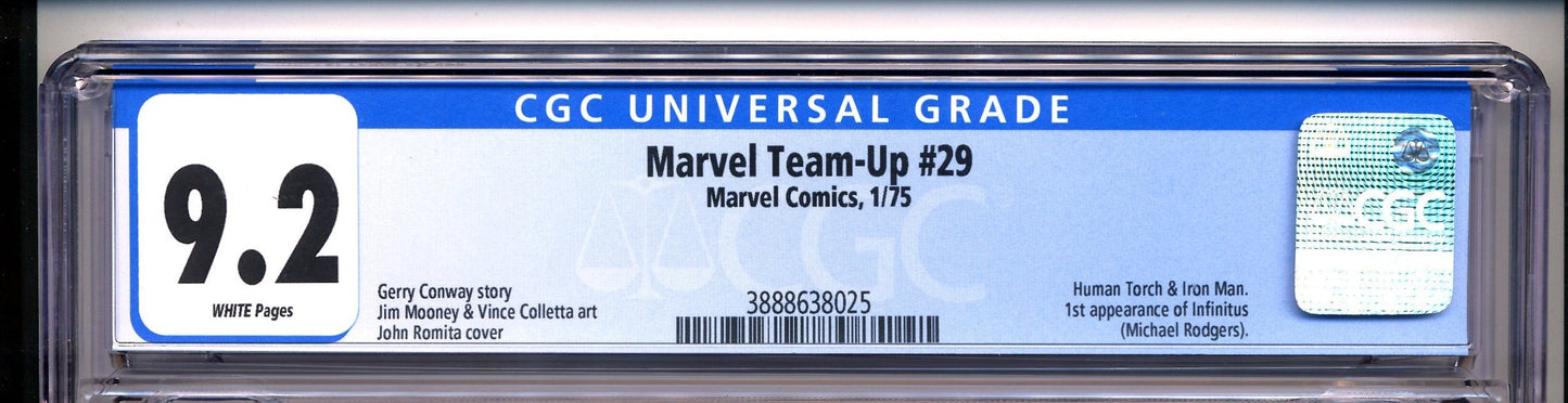 Marvel Team-Up #29 CGC 9.2 1st Appearance Of Infinitus