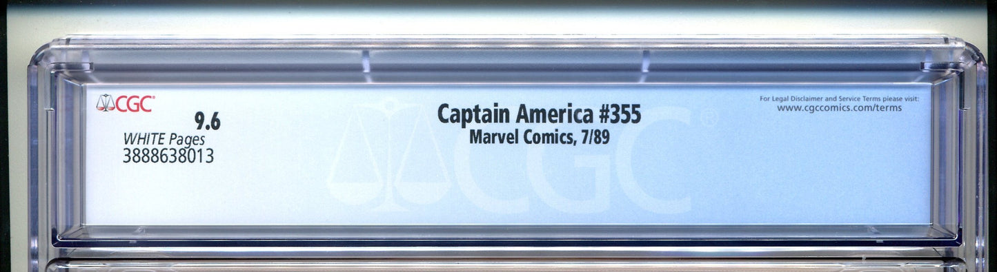 Captain America #355 CGC Graded 9.6