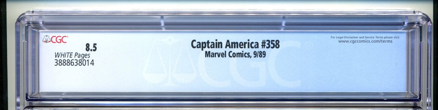 Captain America #358 CGC Graded 8.5 Marvel Comics