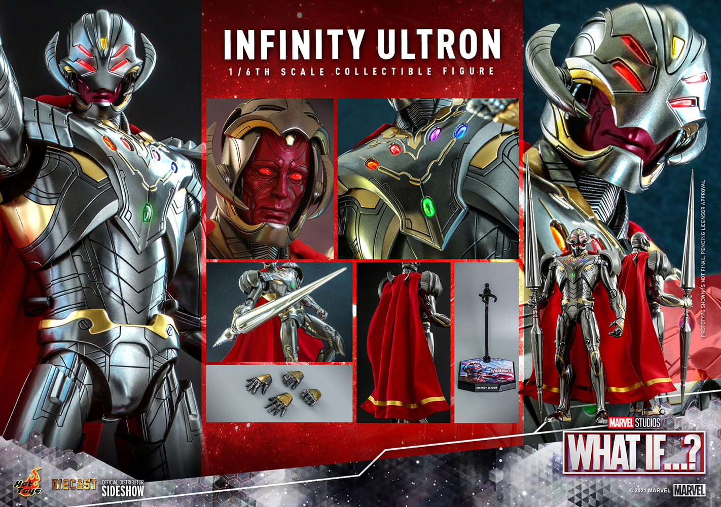 What if? Infinity Ultron TMS063-D44 Sixth Scale Figure