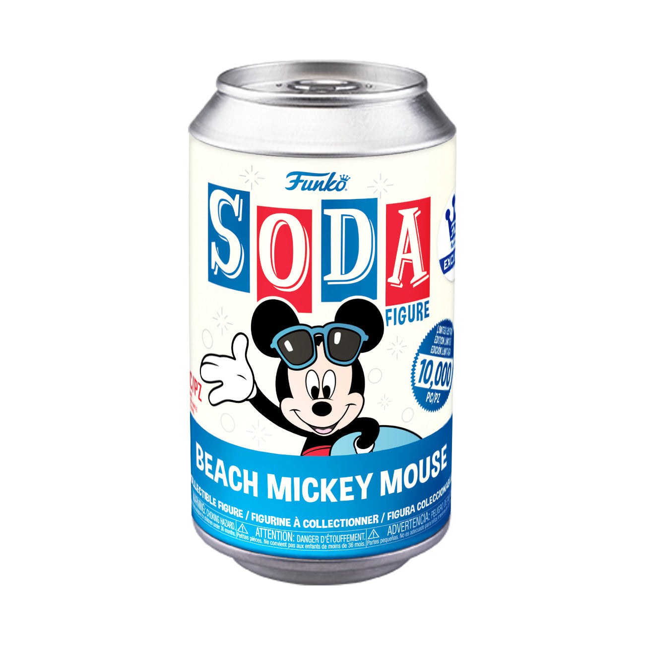 Funko Vinyl Soda: Disney - Beach Mickey Mouse