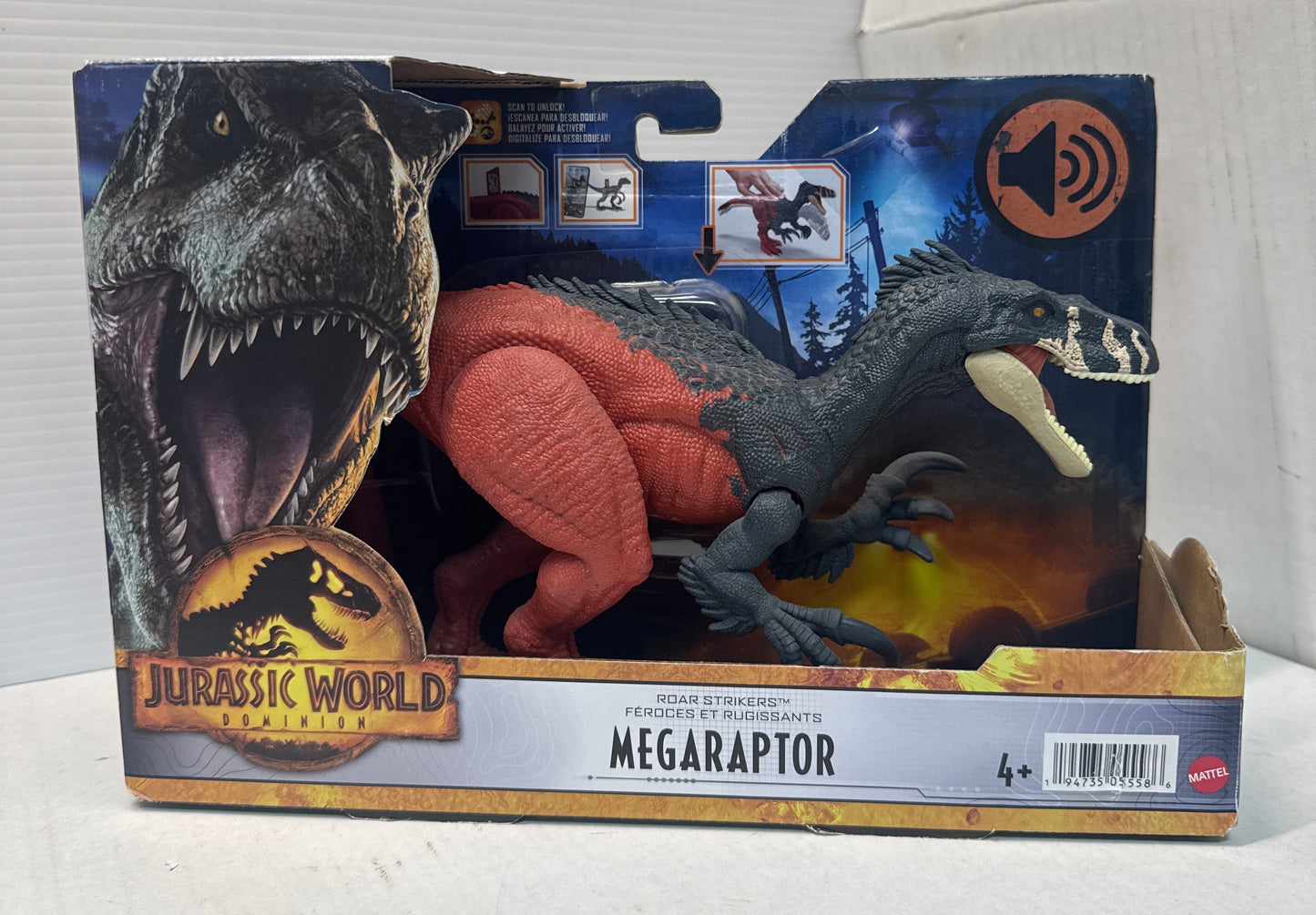 Jurassic World Dominion Roar Strikers Megaraptor