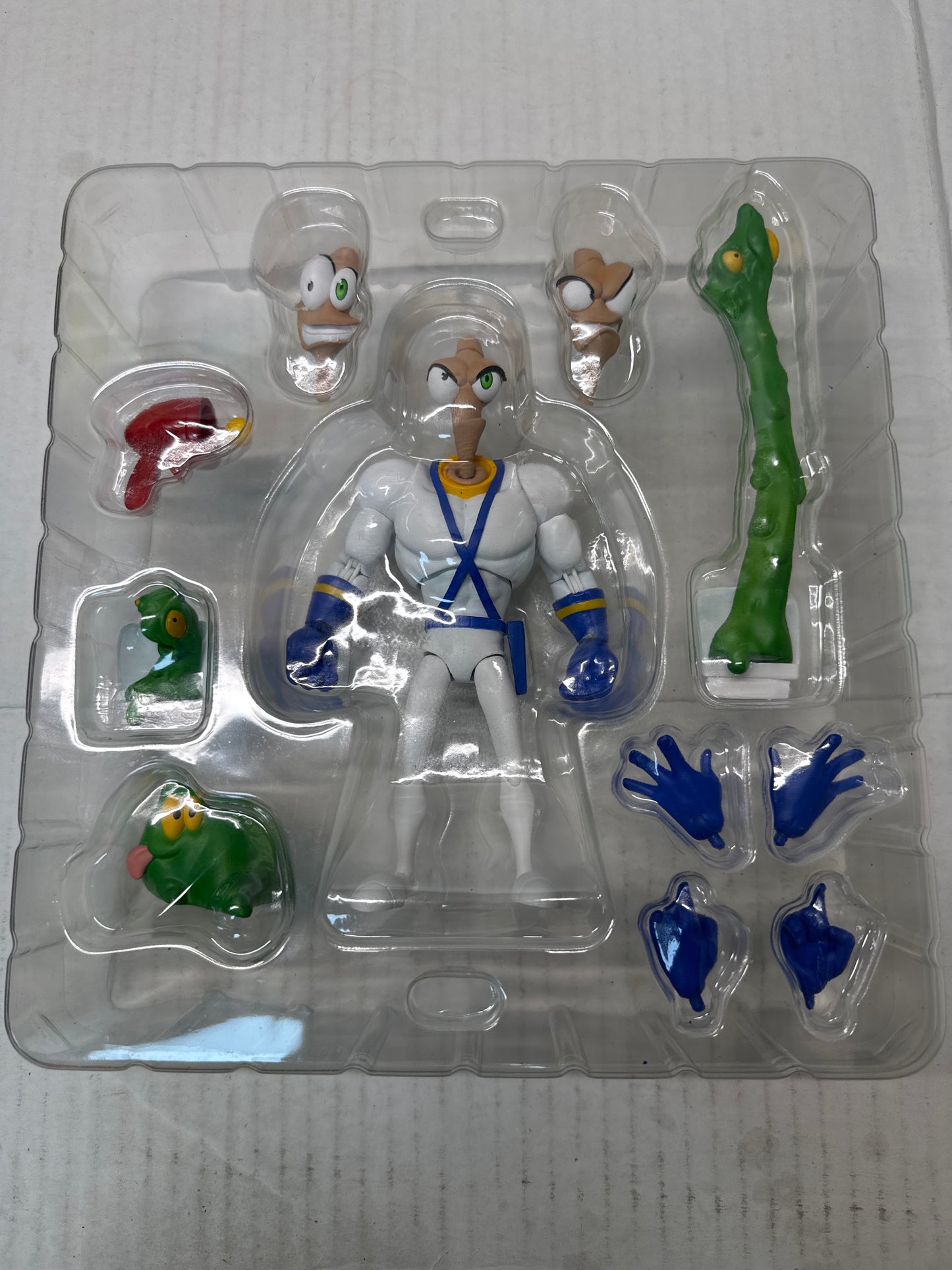 Earthworm Jim With Snott Figure Premium DNA  - OPEN COMPLETE