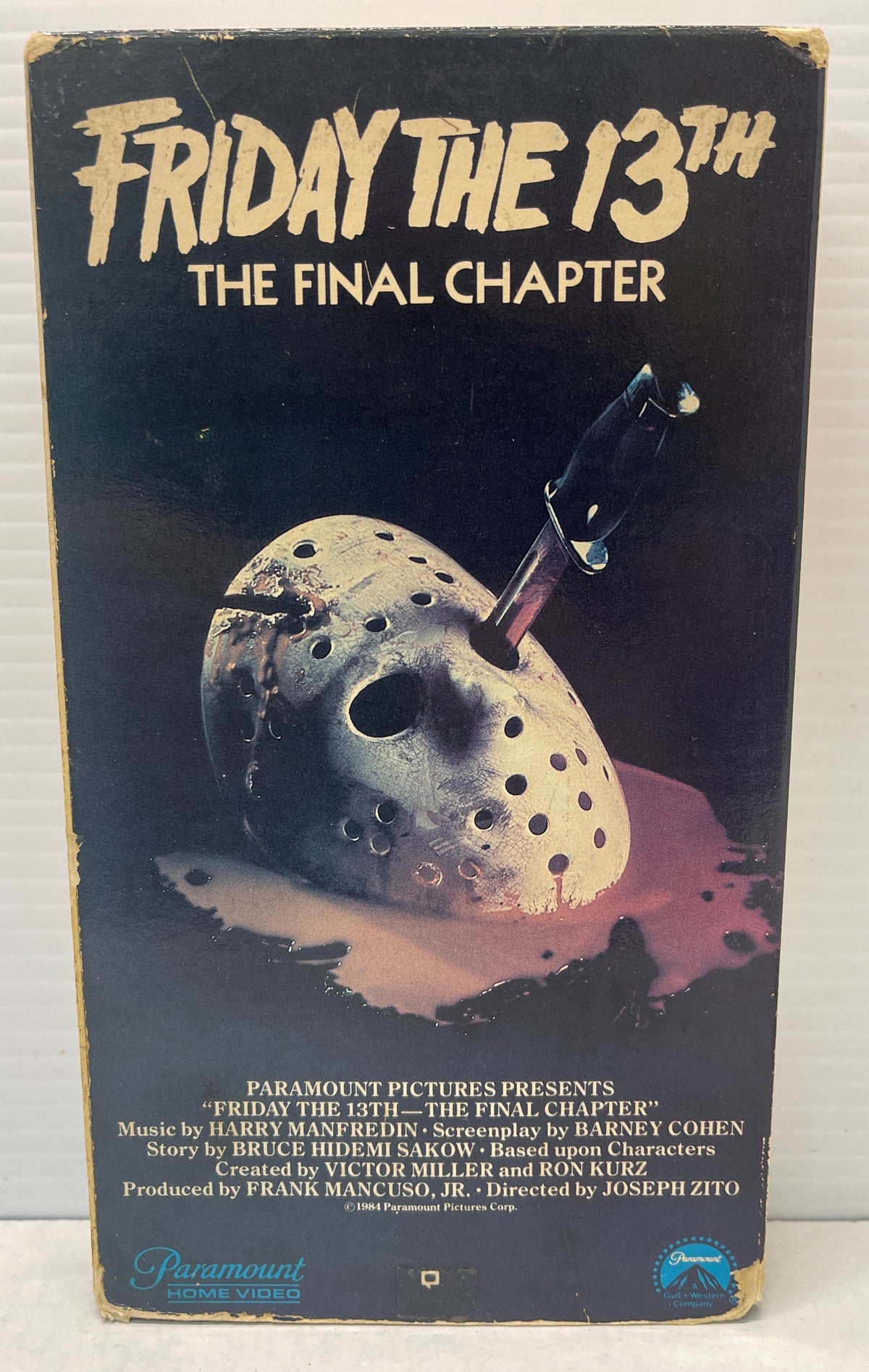 Friday the 13th the Final Chapter VHS 1994 Paramount