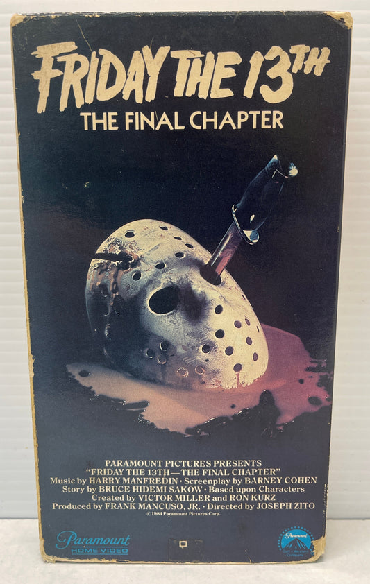 Friday the 13th the Final Chapter VHS 1994 Paramount
