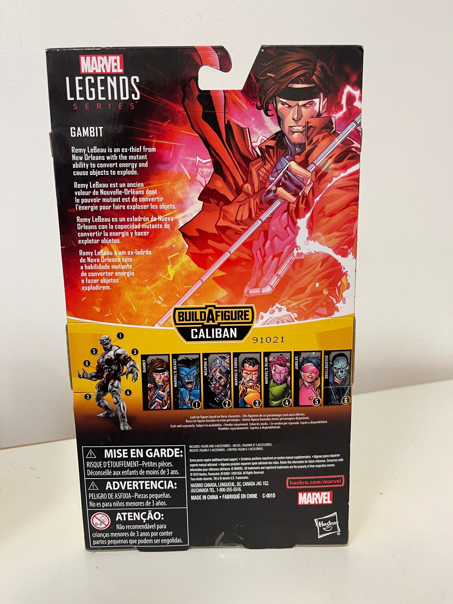 Marvel Legends Series X-Men Gambit Figure Caliban BAF