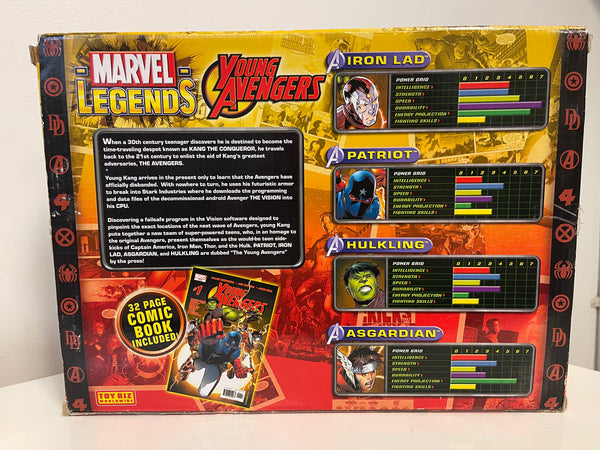 Marvel Legends Young Avengers Iron Lad, Patriot, Hulkling, & Hulkling Set