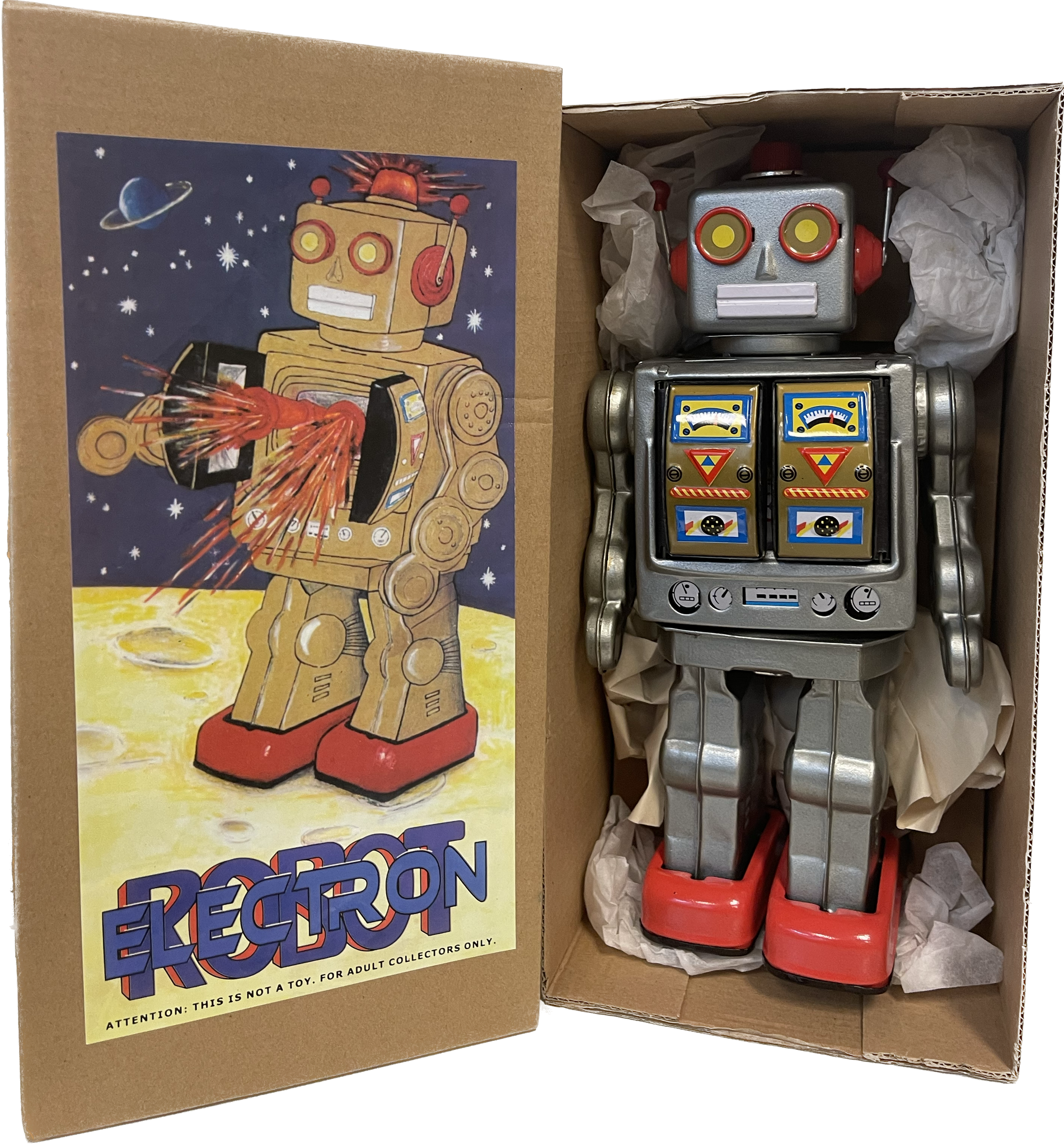 12 Inch Electron Robot Mr. D Cell Silver And Gold