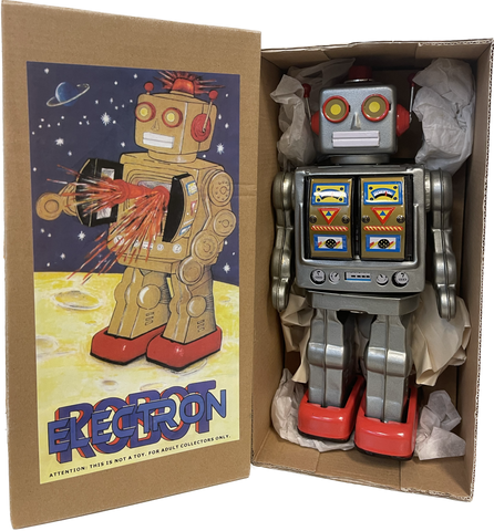 12 Inch Electron Robot Mr. D Cell Silver And Gold