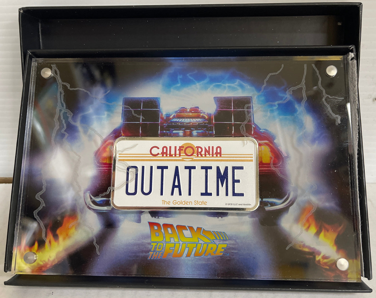 2020 Niue Back To The Future 35th Anniversary 2 Oz Silver License Plate Coin