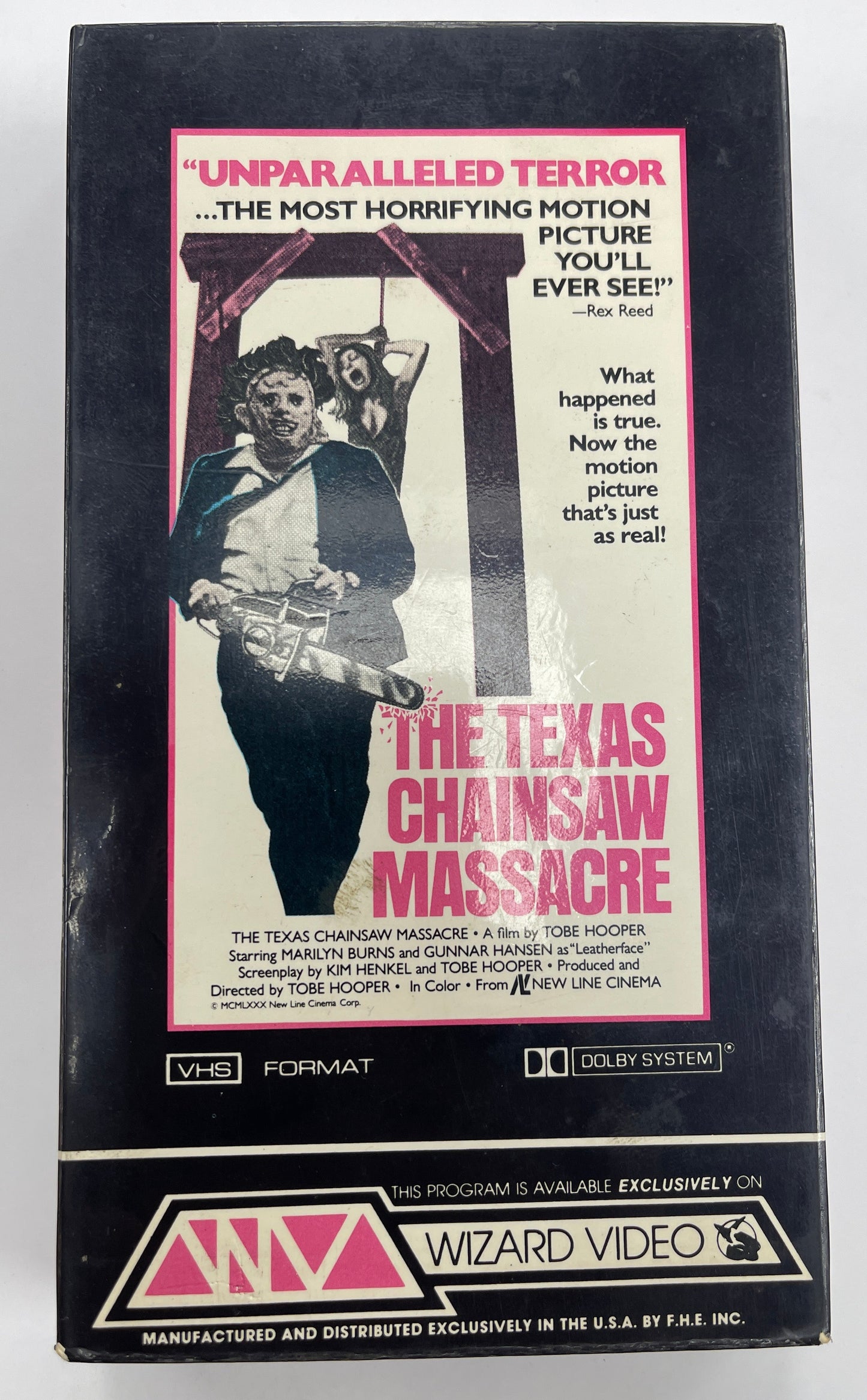 The Texas Chainsaw Massacre (1974) VHS Wizard Video Original Release