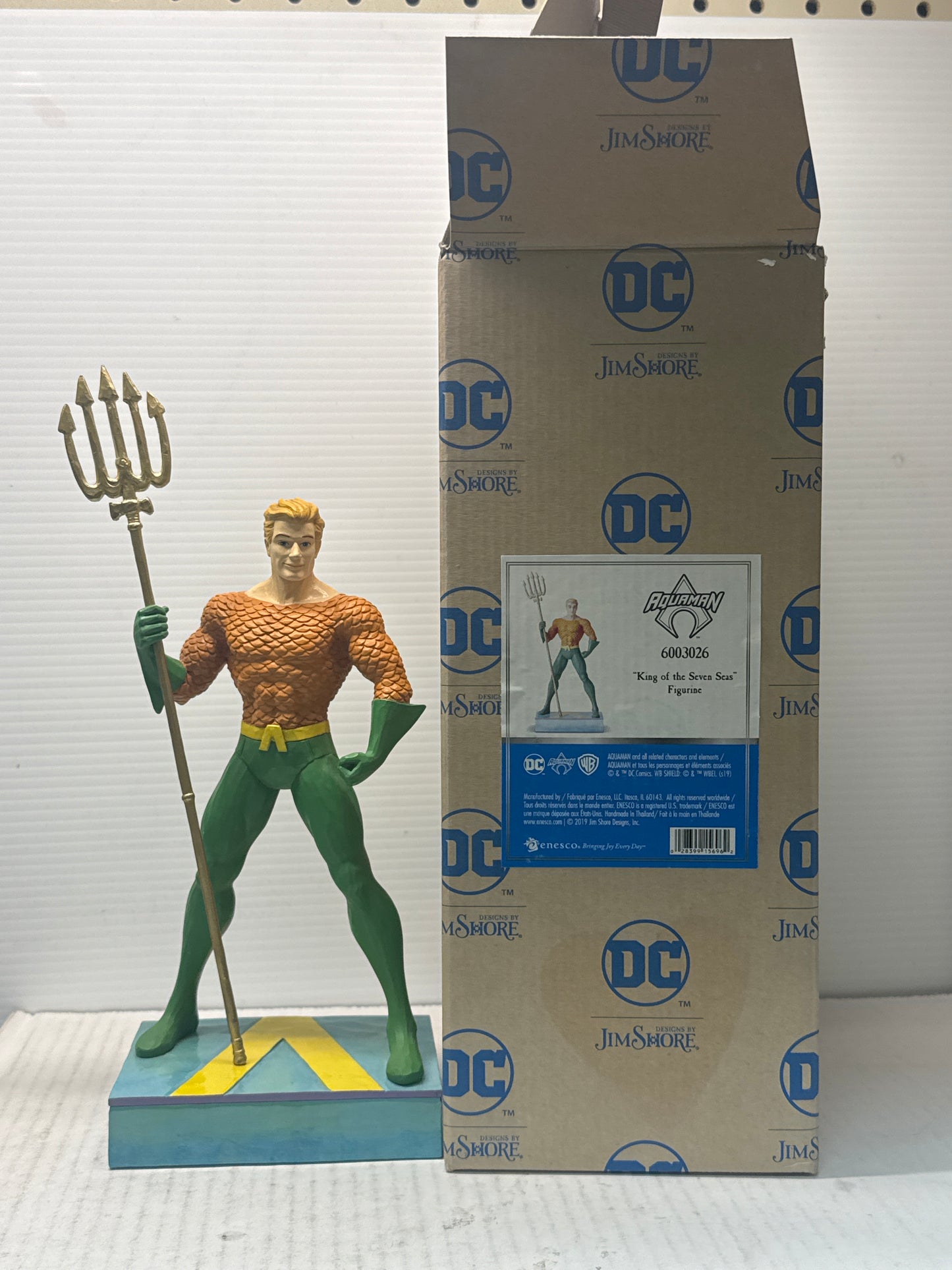 Enesco Jim Shore DC Comics Aquaman Silver Figurine 10" 6003026 NIB