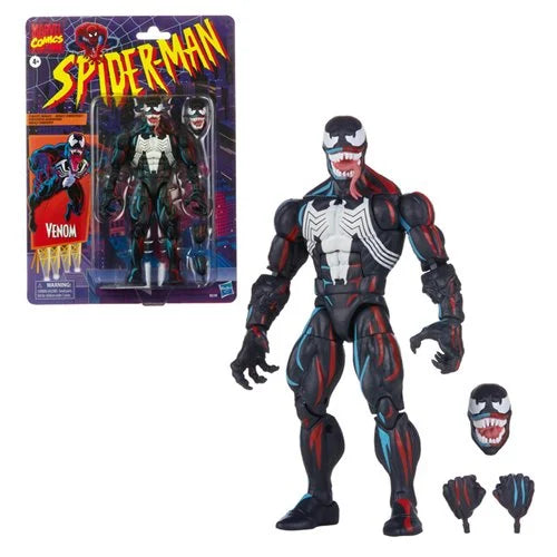 Spider-Man Retro Marvel Legends Venom 6-Inch Action Figure