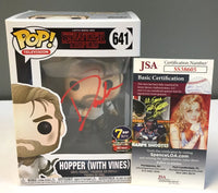 Funko Pop! STRANGER THINGS: Hopper w/Vines #641 DAVID HARBOUR Signed JSA COA