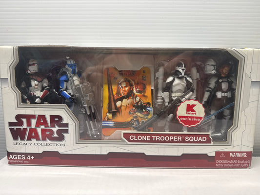 CLONE TROOPER SQUAD BOX SET - STAR WARS LEGACY COLLECTION - K-MART EXCLUSIVE (2009)
