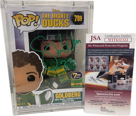 Pop 7BAP Signature Series Mighty Ducks Goldberg 789 Signed by Shaun Weiss with JSA Certification