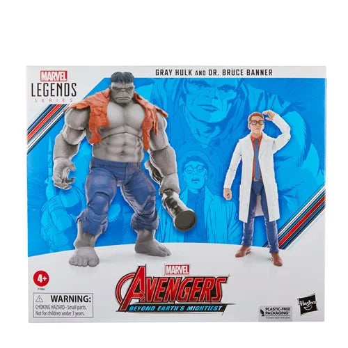 Avengers 60th Anniversary Marvel Legends Gray Hulk and Dr. Bruce Banner