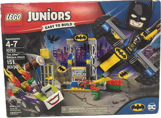 Lego Juniors Easy To Build DC Batman The Joker Batcave Attack 10753 151 pcs