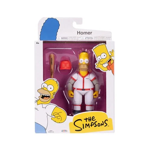 Simpsons Baseball Homer w/ Bat & Removable Hat 5-Inch Figure