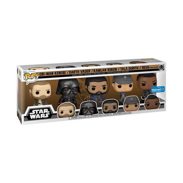 Funko Pop! Movie: Star Wars Obi Wan Kenobi 5 Pack Walmart Exclusive Complete Set