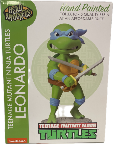 Head Knockers Teenage Mutant Ninja Turtles Leonardo Hand Painted Resin