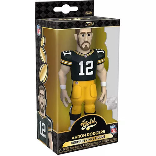 Funko Gold Premium Vinyl Figure - NFL W1 - AARON RODGERS (Packers Jersey)