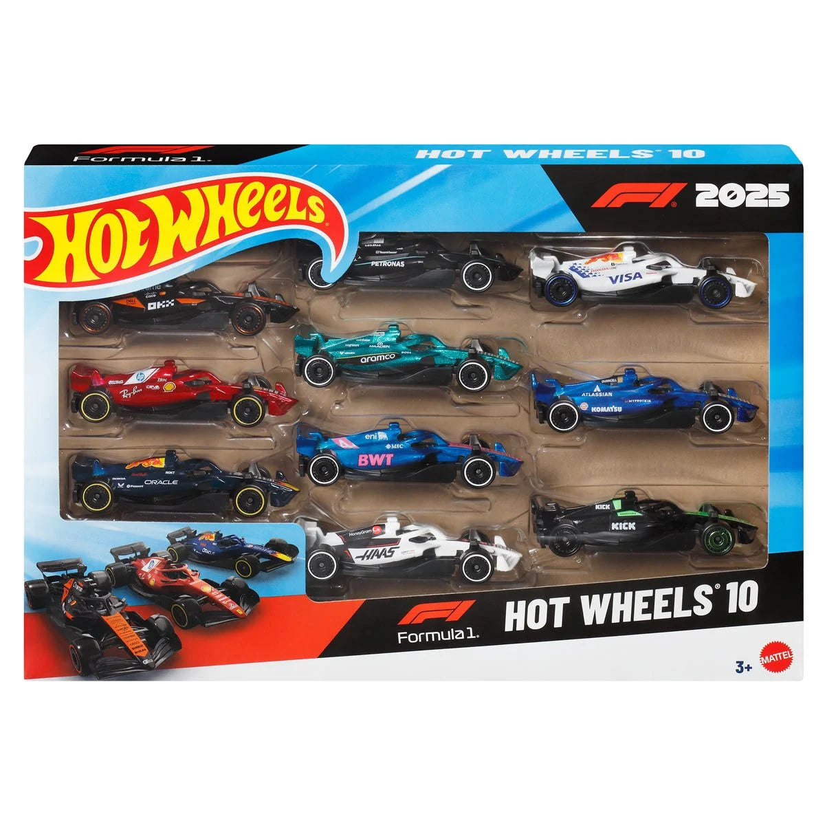Hot Wheels Formula 1 Vehicle 10-Pack