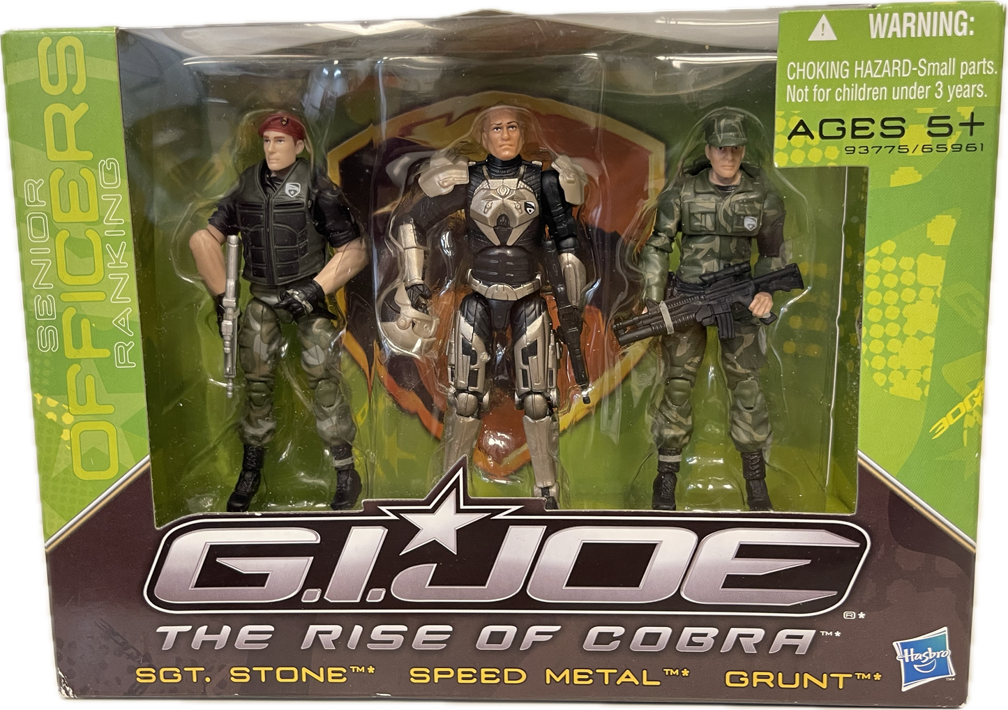 GI Joe The Rise Rise Of Cobra SGT. Stone, Speed Metal, & Grunt Figure Set