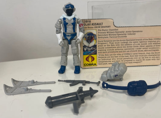 GI Joe - Snow Serpent - Action Figure Loose Complete - 1985 - Hasbro