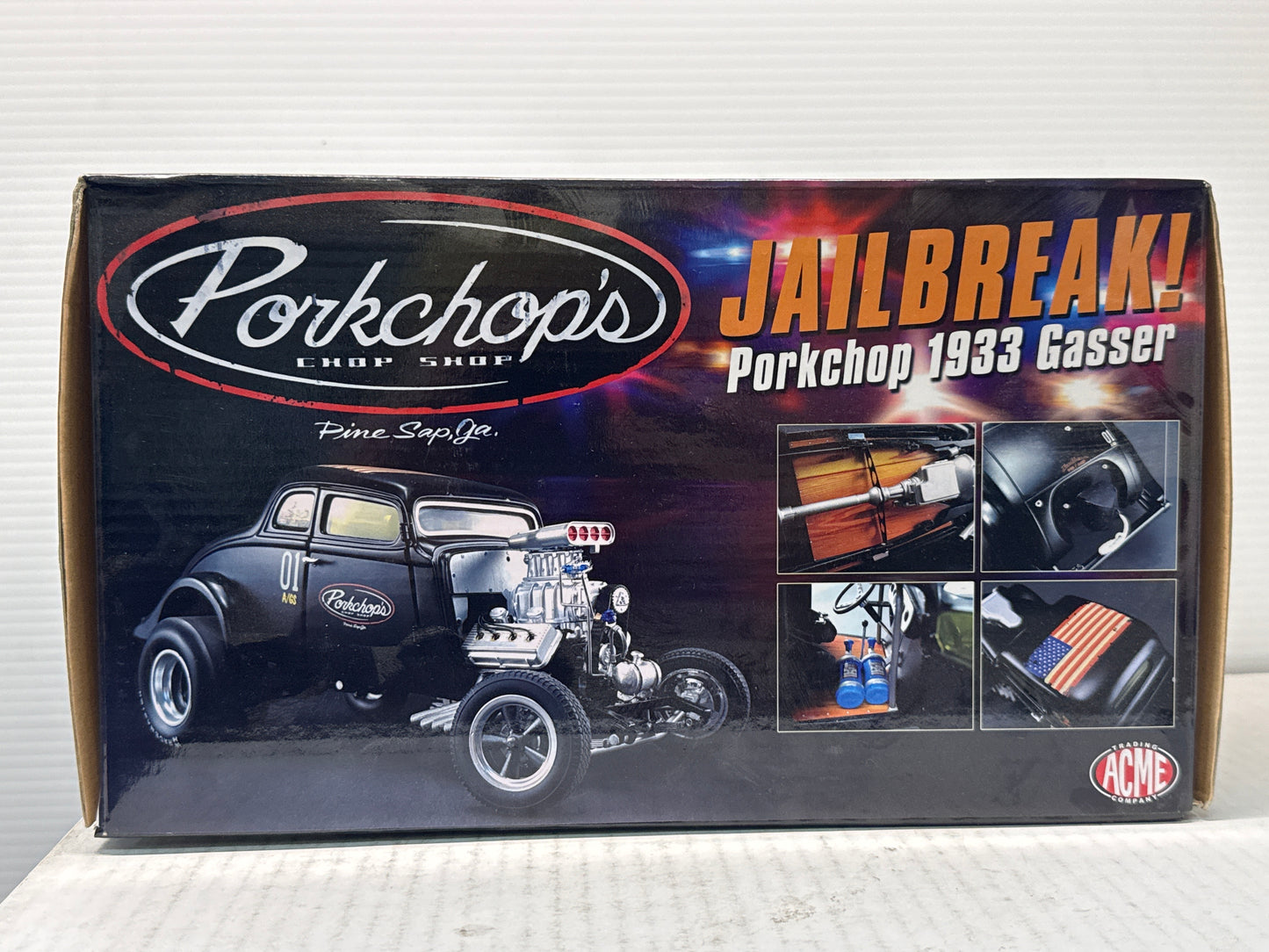 JAIL BREAK PORKCHOP 1933 WILLYS GASSER 1/18 ACME #A1800907