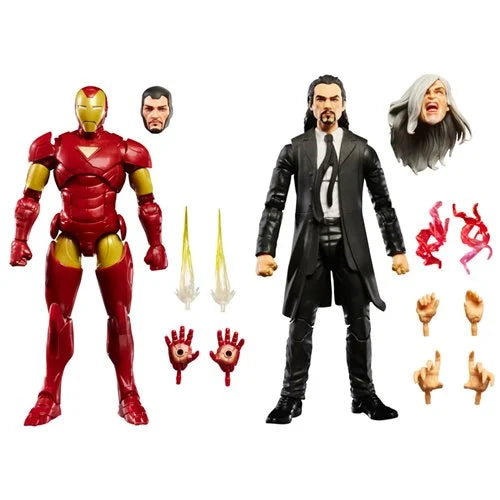 Iron Man Marvel Legends Series Iron Man (Extremis) and Mandarin 6-Inch Action Figures