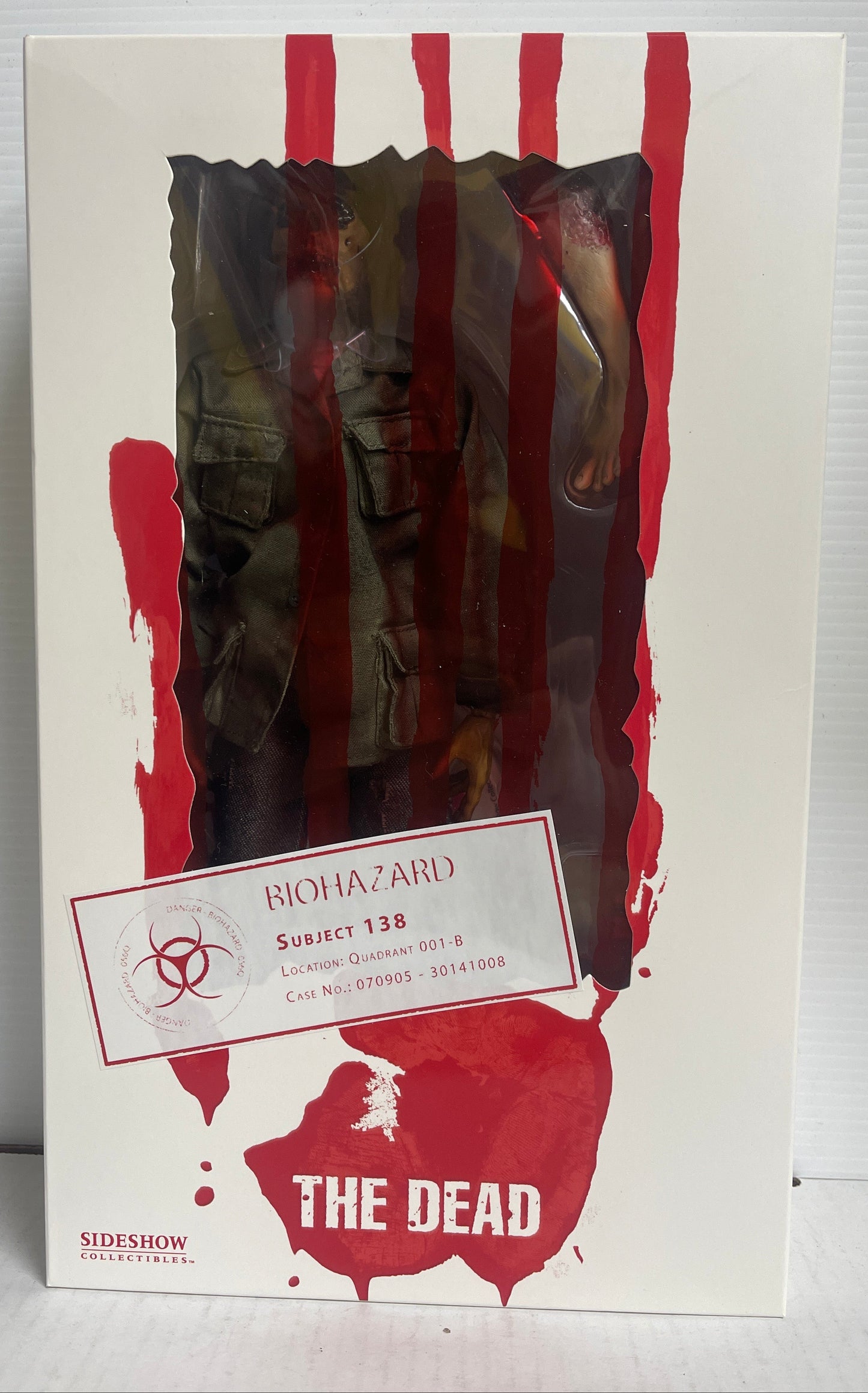 Subject 138 Biohazard Street Prophet SIDESHOW HOT TOYS The Dead 1/6 12" MIB
