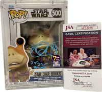 Pop 7BAP Signature Series Star Wars Jar Jar Binks #500 Signed By Ahmed Best with JSA Certification