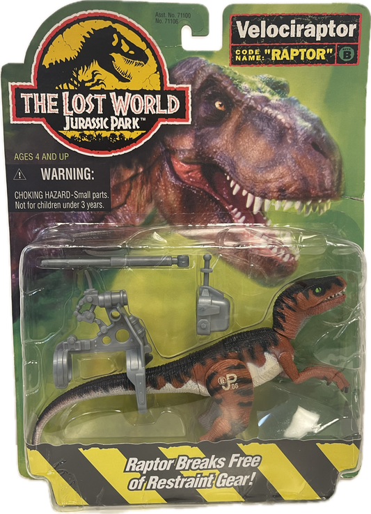 The Lost World Jurassic Park Green Eye Variant Velociraptor