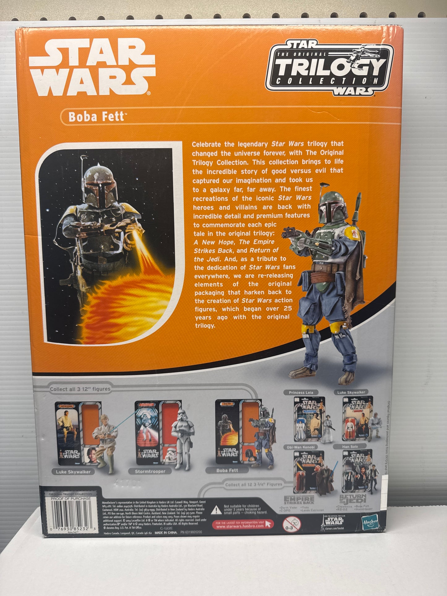 Star Wars The Original Trilogy Collection - Boba Fett 12" Action Figure - 2004 - NIB