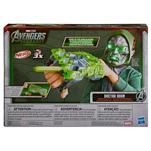 Avengers Doomsday Doctor Doom Doomglow NERF Foam Dart Blaster with Triad Technology