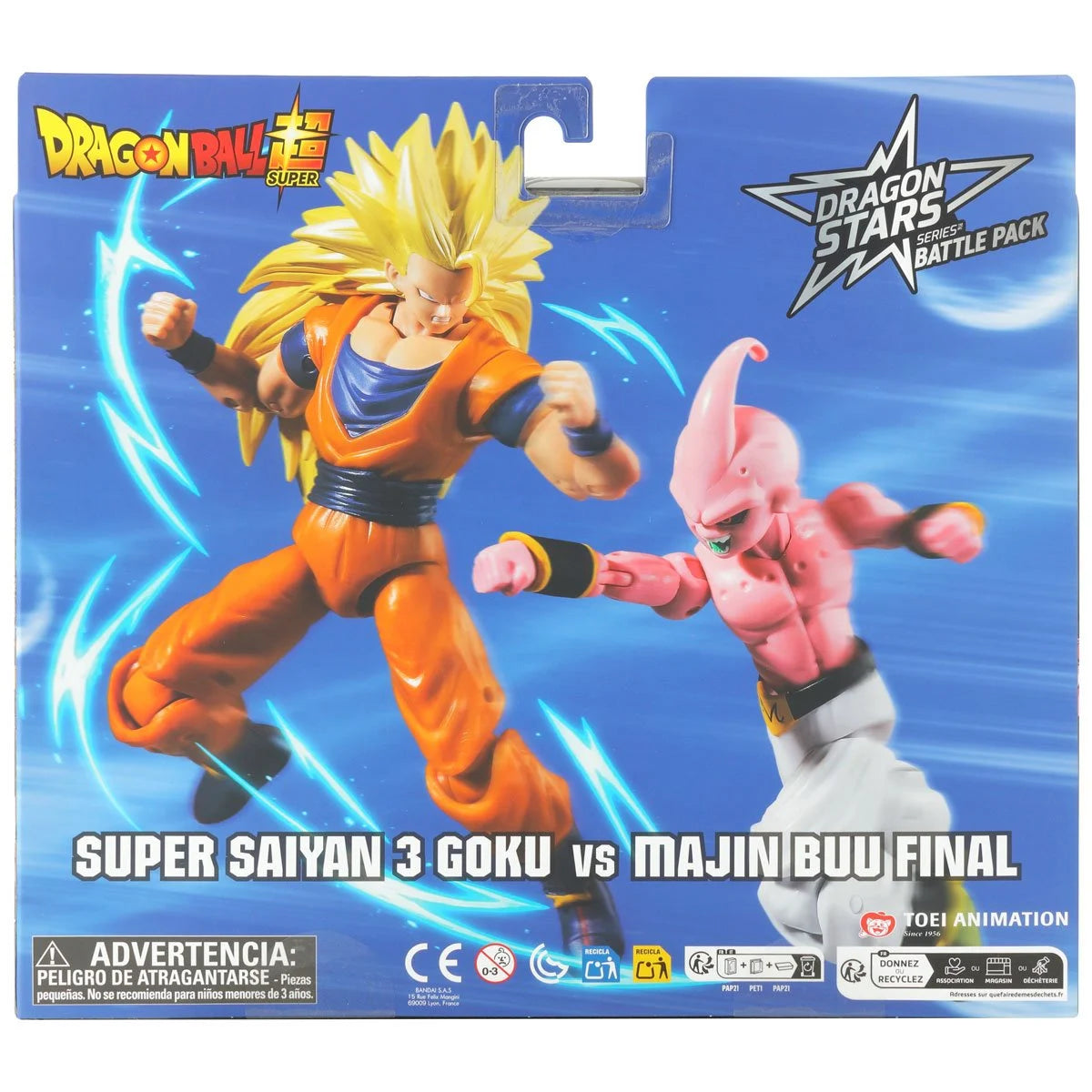 Dragon Ball Z Dragon Stars Battle Pack Super Saiyan 3 Goku vs Majin Buu Final Action Figure 2-Pack