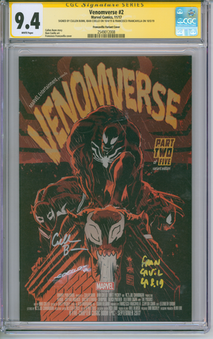 Venomverse #2 CGC Signature Series 9.4