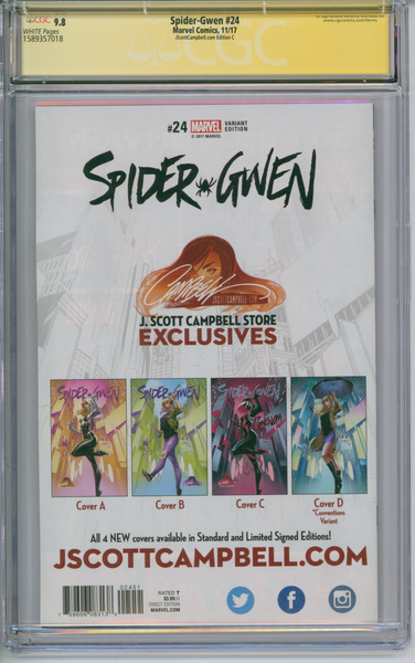 Spider-Gwen #24 CGC Signature Series 9.8